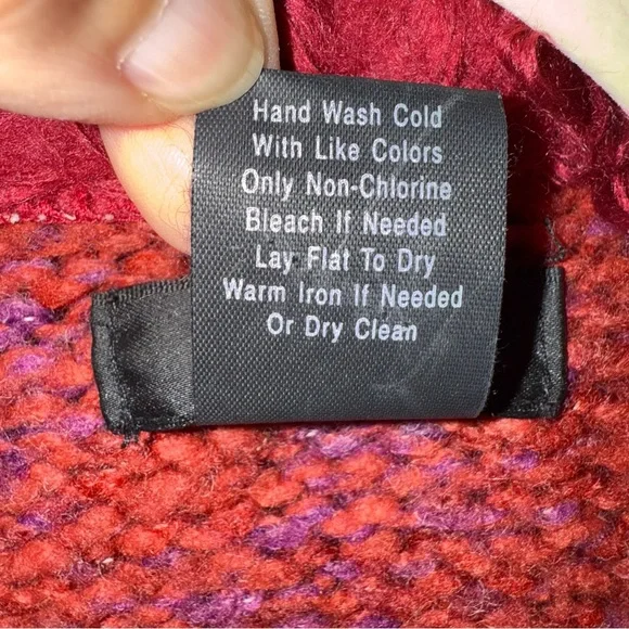 Frenchi Red Faux Fur Trim Cardigan - Picture 11 of 11